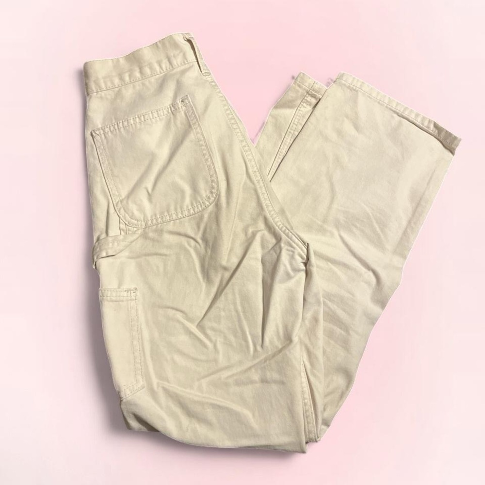 Brandy Melville Cream Cargo Pants